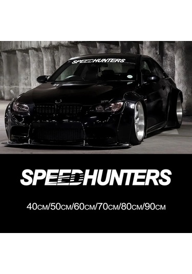 Mat Gümüş-50x5 Cm-çeşitli Boyutlarda Speed Hunters Grafik Araba Vinil Çıkartmalar Su Geçirmez Yarış Gövde Kamyon