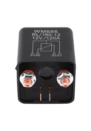 Yaozixa 12v 120a Yüksek Akım Araç Rölesi - 4 Pinli Nylon Kasa, Araba-van-bot Uyumlu, Düşük Akımı Yüksek Akıma Dönüştürücü