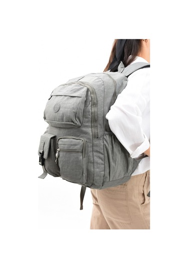Ultra Hafif Çok Cepli Su Geçirmez Sırt Çantası Unisex Gri Model: 571-1k - Gri