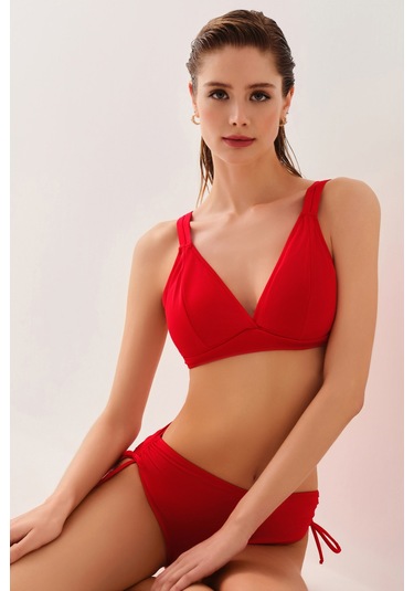 Suwen Üçgen Bikini Üst Sbn25410c082 Kırmızı