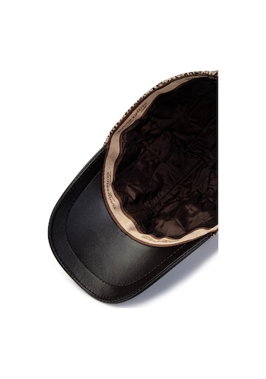 Tamer Tanca Erkek Deri & Tekstil Bej Şapka 524 1121 Sapka Sk24-25 Bej Dsnl Koyu Bej