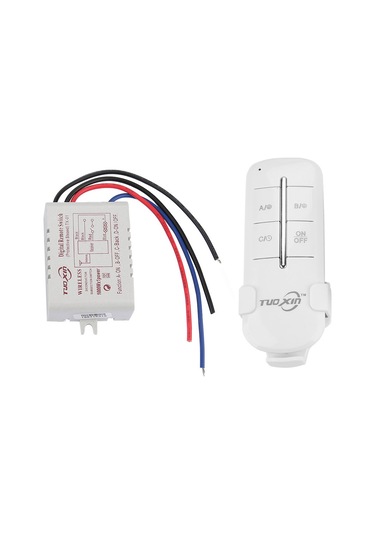 Vkemall Mr701 Tek Yol Kablosuz Uzaktan Kumanda Anahtarı 1000w 220v Led Lambalar Ve Fanlar İçin 20m Menzil Pil Dahil Değil