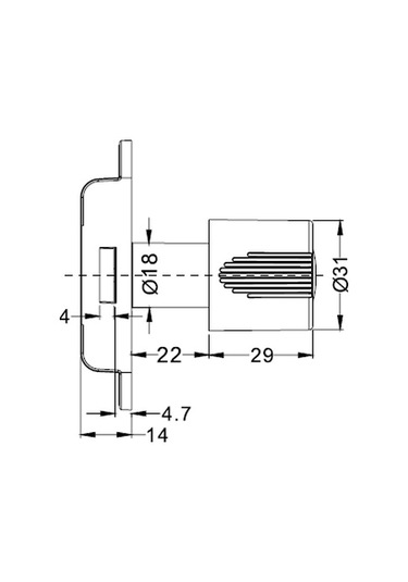 Canex Topuzlu İspanyolet Kilit 01.168.201