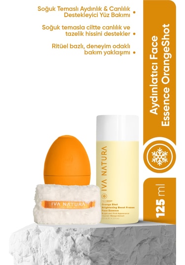 Iva Natura Orange Face Shot - Frozen Face Essence 3'lü Set Essence Bileklik