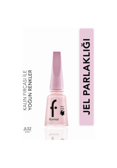 Flormar Jel Görünümlü Parlak Oje (Pembe) - Jelly Look Nail Enamel - JL52 Barbie - 8690604568840
