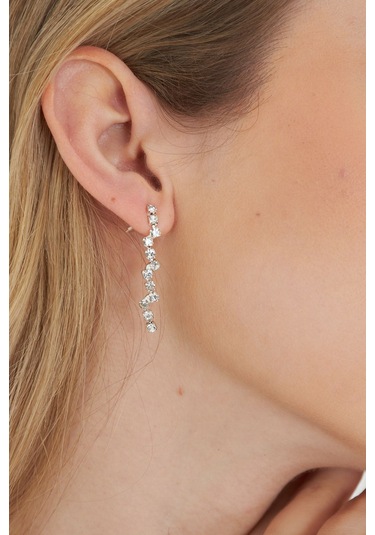 Lesa Wear Ajda Model Zirkon Taşlı Zarif Kolye Küpe Bileklik Seti Gümüş