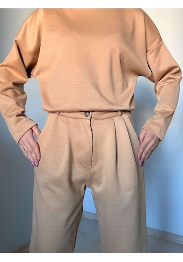 Ali Butik Camel Modal Takım Camel