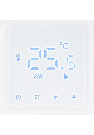 Geeksen Hy610 Akıllı Sıcaklık Kontrol Cihazı, Led Ekranlı, 3a Kazan Uyumlu, Manuel Kontrol, Beyaz, 0.5 Doğruluk, 90-240v
