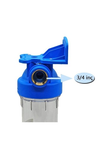 Atlas 10 Inç Dp Mono Housıng 3/4'' Dolu Filtre Kabı-yıkanabilir Filtreli