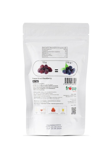 Freeze Dry Kurutulmuş Böğürtlen 110 Gr 110 G