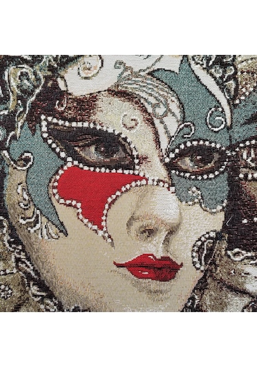 K40-Dokuma Goblen Kırlent Kılıfı