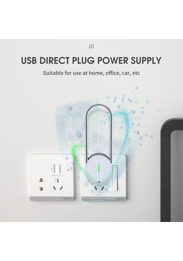 Konesam Usb Hava Temizleyici Mini: Ev, Ofis, Araç İçin Negatif İyonlu, 30-40 M² Uygun, 99.7% Partikül Tutma, Sessiz Çalışma Turuncu