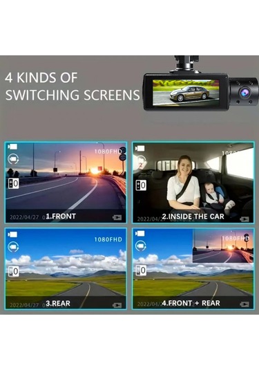 Samdoo "170 Geniş Açılı 1080p Dvr Araç Kamerası - Gece Görüşlü, Çarpma Kilitlemeli, Geri Görüş Uyumlu"
