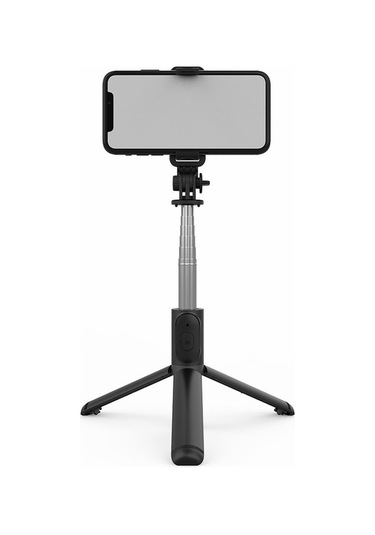 Createtech Q01 101cm Bluetooth Selfie Tripod Çubuğu - Çok Fonksiyonlu, Kırmızı