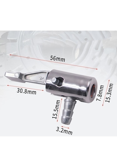 Fastbuy 2 Adet Araç Pompa Boru Bağlantısı, Lastik Ağız, Hızlı Bağlantı, Şişme Pompa Döndürme Aksesuarı Diğer