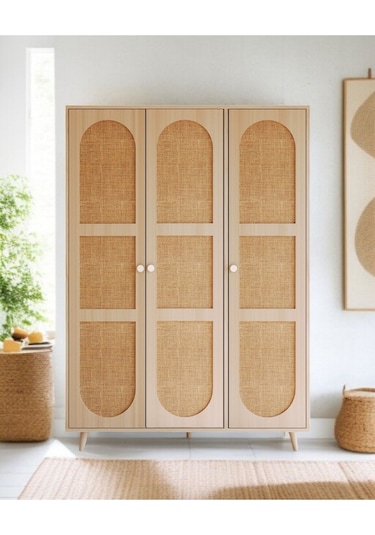 Floradesign Bali Bohem Jüt 3 Kapaklı Gardırop