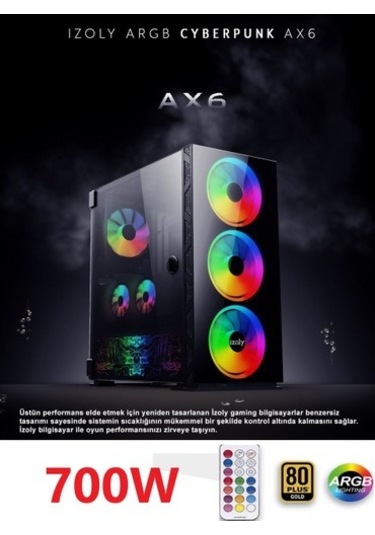 Izoly ST03833 R5-5600X 16 GB 512 GB M.2 NVMe RTX3060 12 GB Free Dos Masaüstü Oyuncu Bilgisayarı