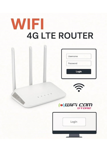 Sim Kartlı 3 Antenli Router Modem