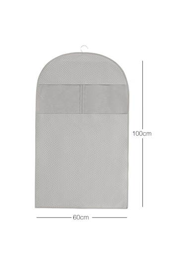 Ocean Home Textile Gri Balıksırtı Elbise Kılıfı 60 x 100 cm