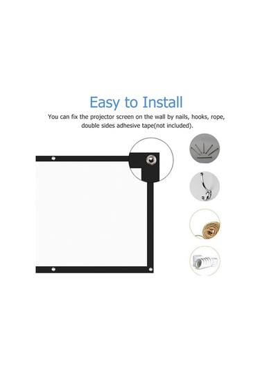 Artfulabode 100 İnç Hd 16:9 Taşınabilir Projeksiyon Perdesi - İç/dış Mekan & Bahçe Eğlencesi Jzr-gy
