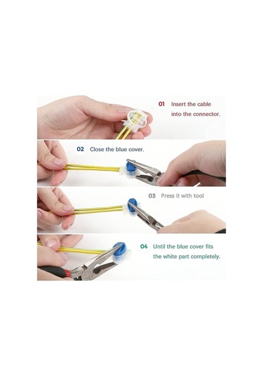 Pazly 20'li Paket Su Geçirmez Robot Çim Biçme Makinesi Kablosu Bağlantı Elemanı - 600v Dayanıklı