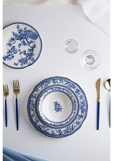 Tfnymkblu-003 Miss Betty Blulife Desen 24 Parça Yemek Takımı 001