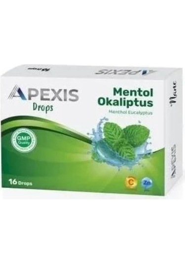 Apexis Drops Mentol Okaliptus Aromalı Pastil 16'lı