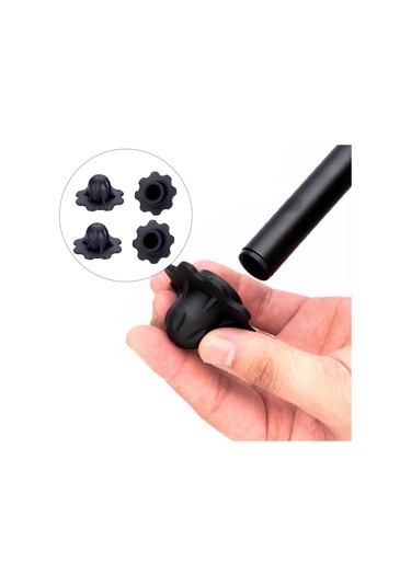 Suntek 4x Sandalye Bacak Kılıfları Ağır Boru-çapı-18mm Siyah