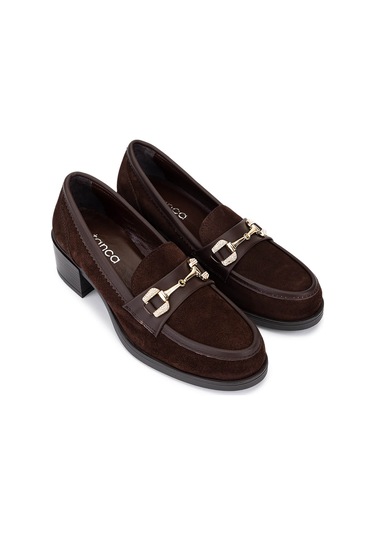 Tamer Tanca Kadın Hakiki Deri Kahverengi Makosen Ayakkabı 488 1385 Bn Ayk Sk25-26 Khv Suet/dr Kahve