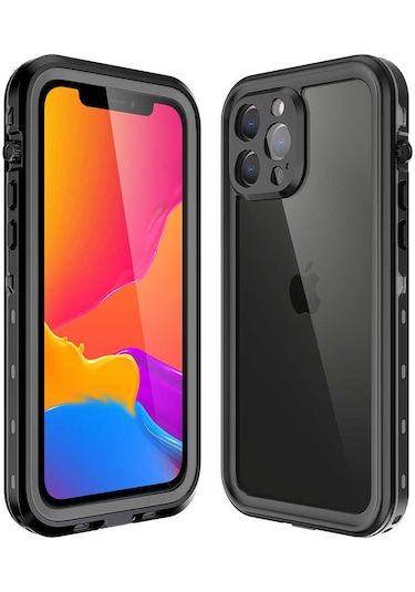 Mobilteam İphone 13 Pro Max Uyumlu 1-1 Su Geçirmez Kılıf-siyah Siyah