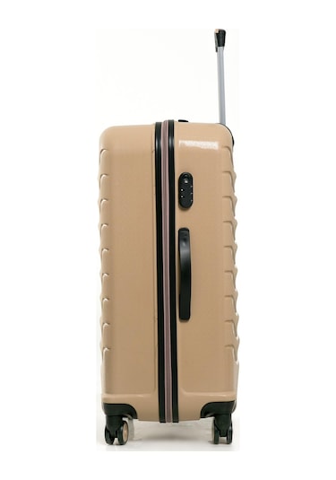 Yefa Pp Polipropilen Kırılmaz Orta & Kabin Boy 2'li Valiz Seti Gold