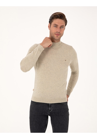 Pierre Cardin Erkek Kum Melanj Kazak /triko 50314176-vr123 Kum Melanj