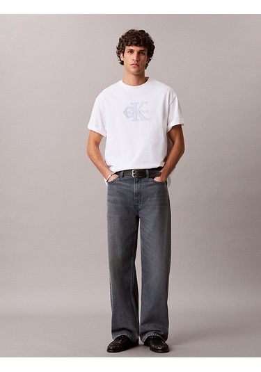 Calvin Klein Lv04rf819g Elevated Monologo Erkek Tişört Beyaz Calvin Klein Lv04rf819g Elevated Monologo Erkek Tişört Beyaz