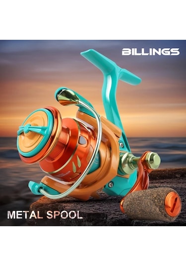 Xuweiwei 5000-hc Bıllıngs Hc1000-6000 Serisi Metal Makara Balıkçılık Makinesi 10kg Çözme 5.2:1 Dişli Alüminyum Tatlısu Tuzlusu