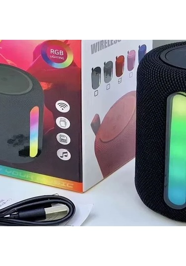 Oldfriend Mini Bluetooth Hoparlör Gri Sd Kart Aux Usb Girişli Taşınabilir Kablosuz Speaker