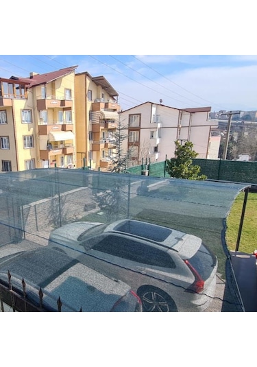 Morilu Gölgeleme Tülü 40lık Gölgelik File Siyah Şeritli Halkalı