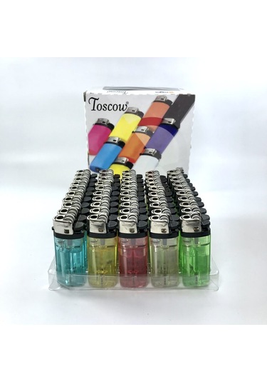 Toscow Toptan Şeffaf Taşlı Çakmak