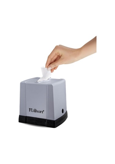 Flora Cömert Peçetelik, Dekoratif Peçete Dispenseri Ve Düzenleyicisi F291 Gri
