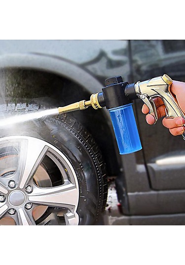 Symbee Yüksek Basınçlı Köpük Makinesi: Ayarlanabilir Pirinç Döner Nozul, Su Tasarrufu, Bahçe Ve Araç Temizliği İçin 3/4 İnç Universal Bağlantı