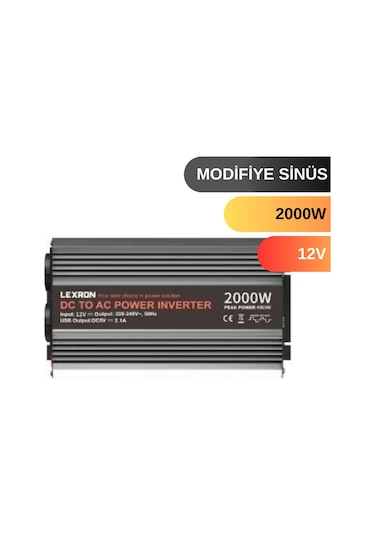 Lexron 2000 W Watt 12v Modifiye Sinus İnverter