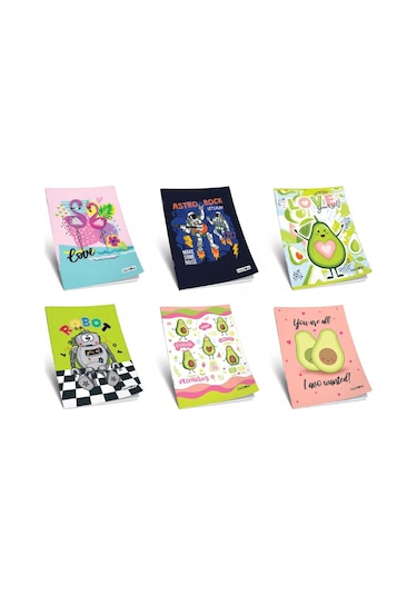 Çınar A5 40 Yaprak Karton Kapak Dikişli Defter Kareli 4 Adet