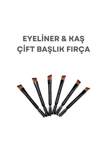 Dvl Mini Kaş & Eyeliner Fırçası 6'lı 2481