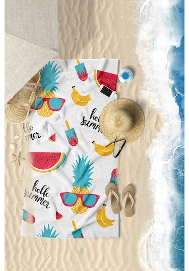Summer Fruity Dijital Baskılı 70X150 CM Plaj Havlusu