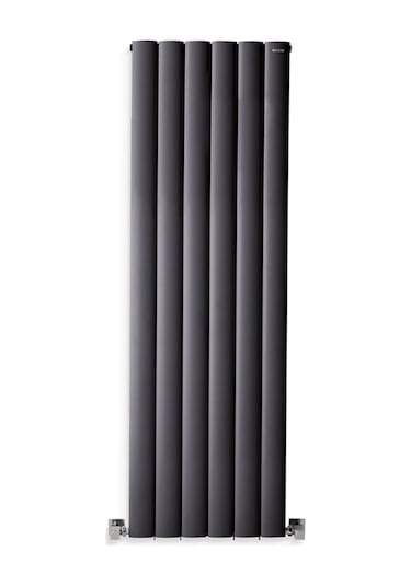 1400x475mm Lilac Dikey Antrasit Alüminyum Radyatör