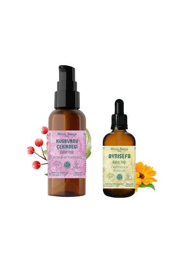 100ml Kuşburnu Çekirdeği Yağı , Aynısefa Yağı 30ml