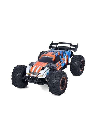 9010-5f 1:10 Kumandalı 40 Cm Şarjlı Dev Off-road Araba 15km/h Hızlı, 2.4ghz Rc Arazi Aracı - Turuncu