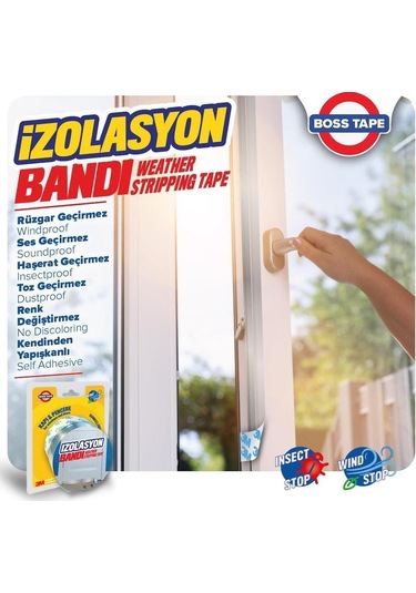 3M Boss Kapı Pencere Izolasyon Bandı Rüzgar Geçirmez Silikon Sızd (472009594)
