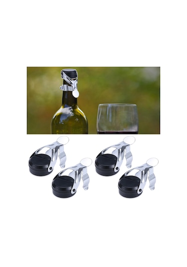 Suntek Şarap Stoper Şampanya Kırmızı Mühürleyen Siyah