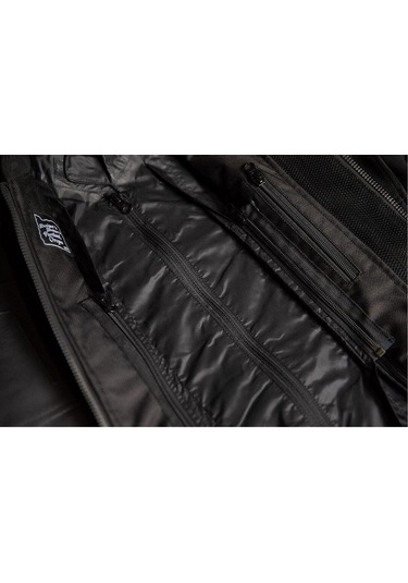 Icon Motorhead 3 Korumalı Deri Motosiklet Montu Siyah