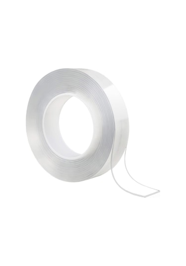 30mm 3 Metre Çift Taraflı Nano Teknoloji Süper Yapıştırıcı Şeffaf Bant, 1mm 3cm 3m